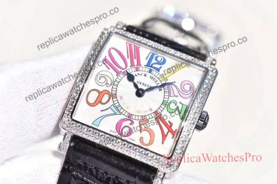 High Quality Franck Muller Lady Watch Diamond Bezel - Master Square 32mm